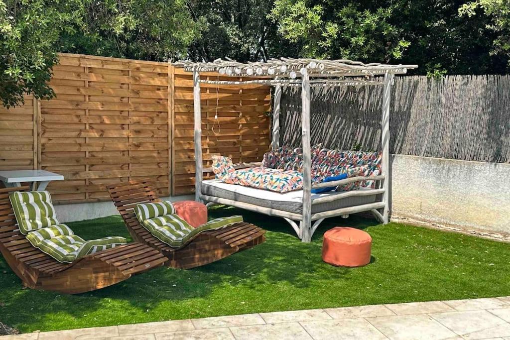 Appart Independent Garden Pool & Spa Sussargues Екстериор снимка